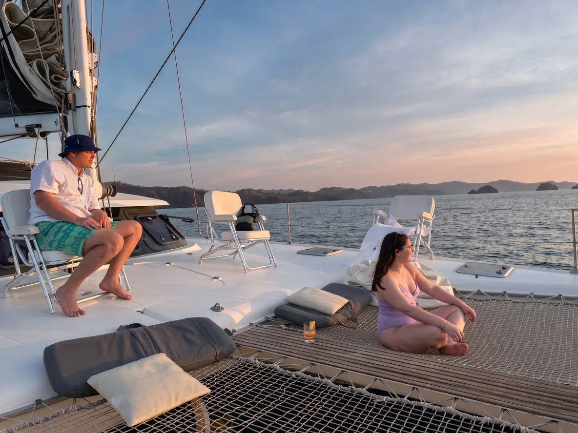 Catamaran sport fishing boat - Papagayo Gulf Costa Rica