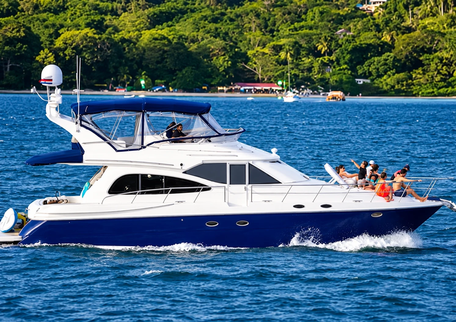 Cruisers Yachts 50ft luxury yacht tour Papagayo Costa Rica
