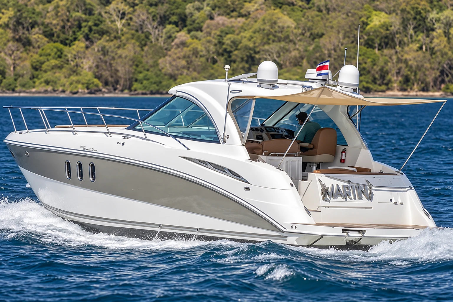 Sundancer 40ft luxury yacht tour Papagayo Costa Rica