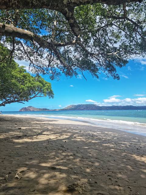 The beach at Occidental Papagayo, where the dinghy picks you up