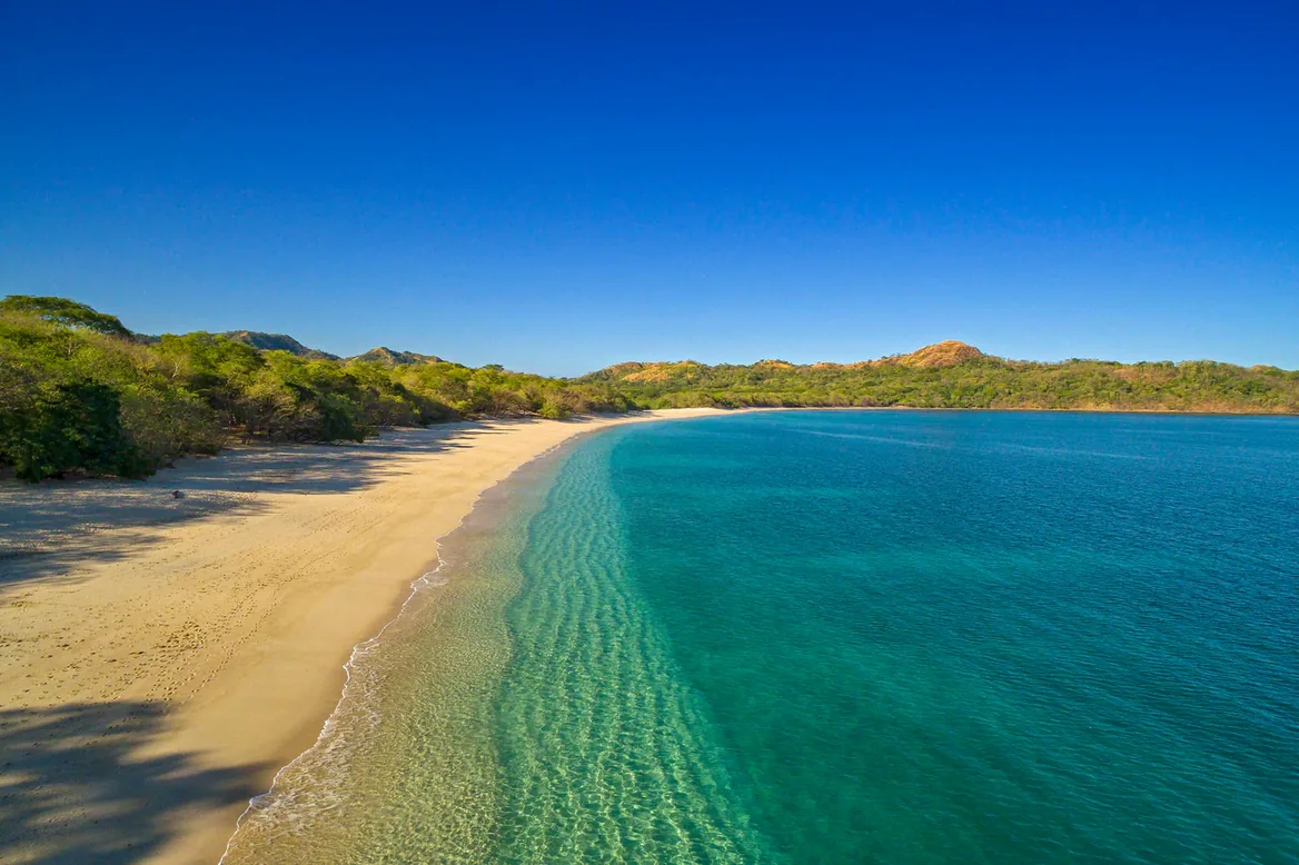 The beach at Westin Playa Conchal, where the dinghy picks you up