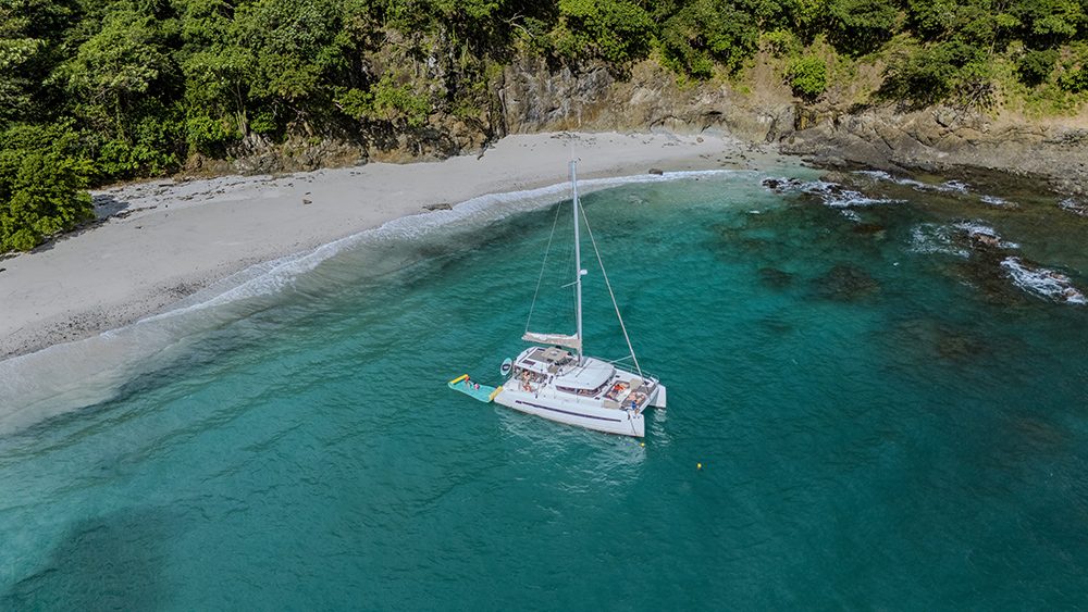 The beach at Ritz-Carlton Papagayo, where the dinghy picks you up