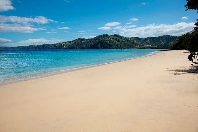 The beach at Riu Guanacaste, where the dinghy picks you up