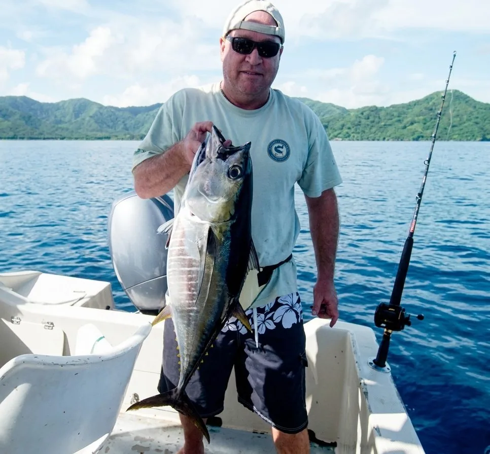 Yellowfin tuna caught offshore in the Gulf of Papagayo, Costa Rica